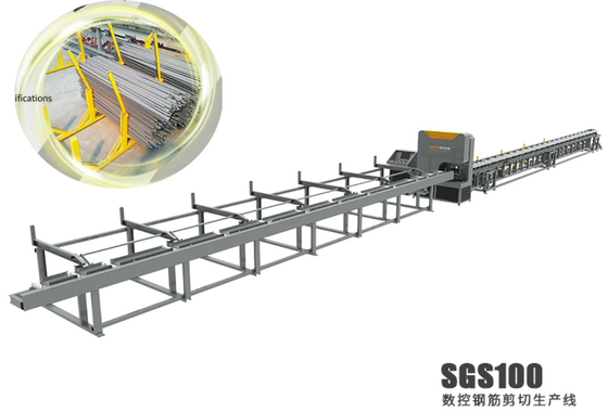 주문 CNC 스틸바 시어기 28m×3m×2m 철근 시어선 SGS 100 online manufacture