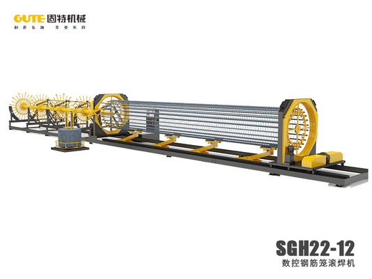 주문 터치 스크린에 의한 5500KG 회전하는 파일 새장 용접기 10Mpa online manufacture
