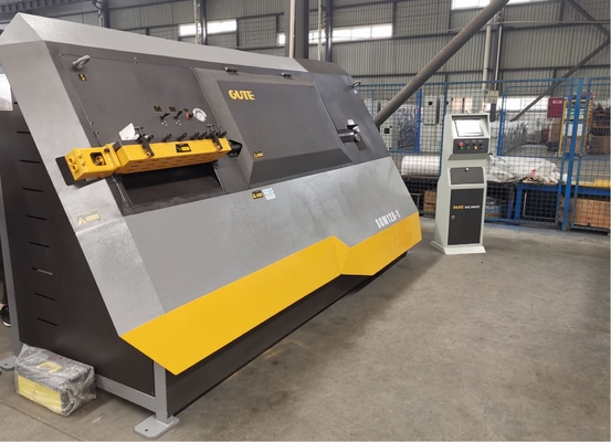 주문 기계 PLC 제어선 교정을 만곡시키는 GUTE CNC 스틸바 등자 online manufacture