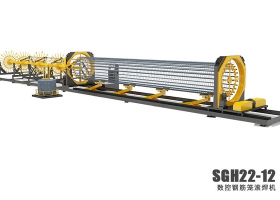주문 기계 체인 구동을 용접하는 3-12m CNC 자동 파일 새장 online manufacture